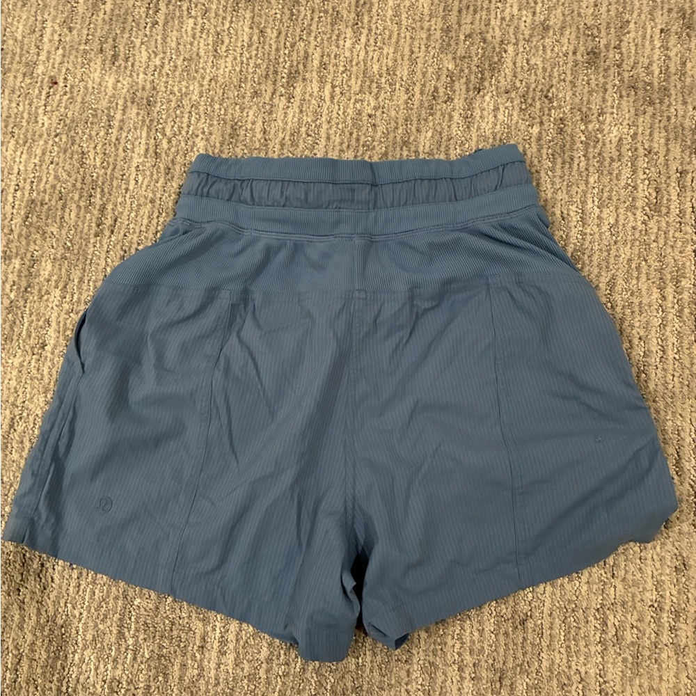 lululemon athletica High Waist Blue Shorts - Picture 3 of 4